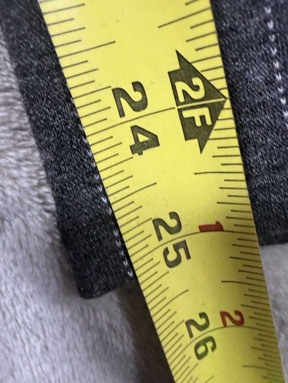 American Eagle Stretch Pants XL Gray Pinstripe Pull On Career Work Cropped Flare - Picture 6 of 13